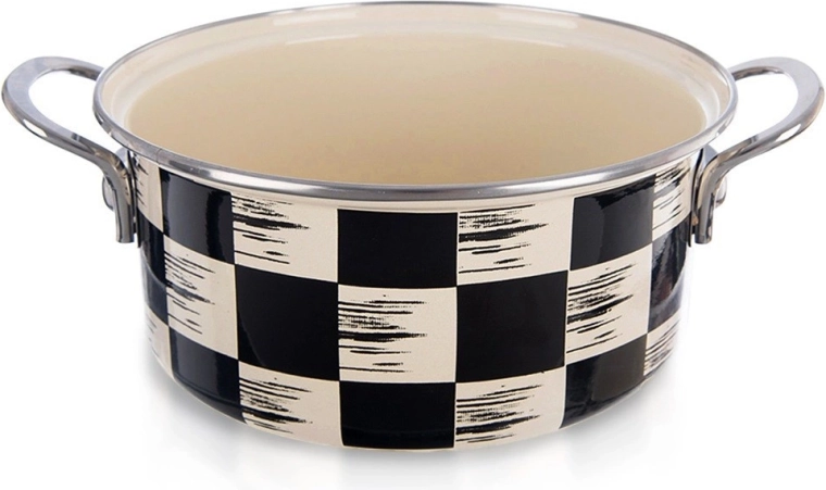 Olla esmaltada Ajedrez 20 cm, 2,2 l