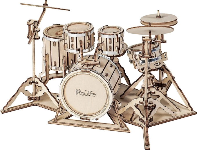 Rolife puzzle 3D de madera – set de batería