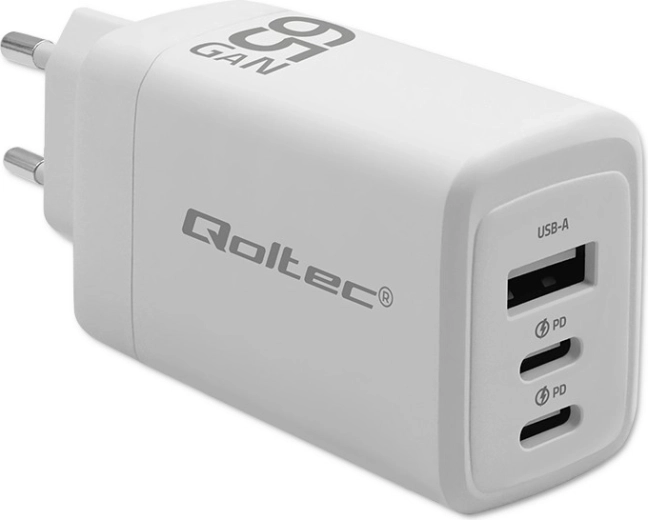 Cargador GaN 65W Blanco