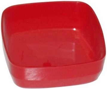 Cuenco cuadrado de plástico para compota 10 cm – mix de colores