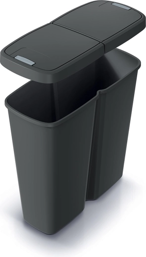 Prosperplast Compacta Q Duo cubo de basura 50 l para separación de residuos
