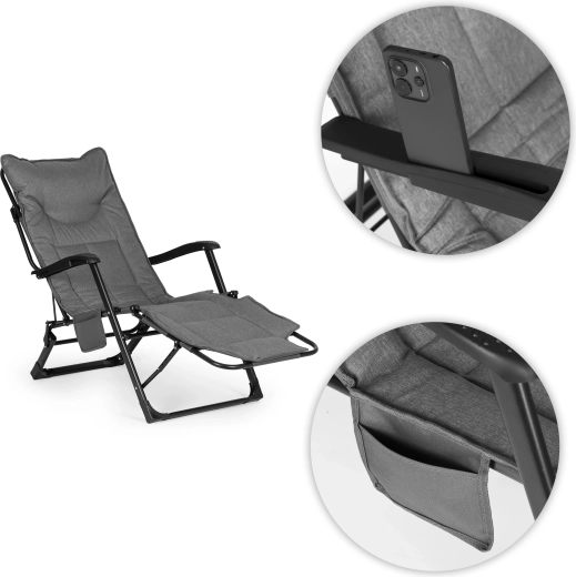 Bolsillo práctico y soporte para el teléfono, además de diseño plegable