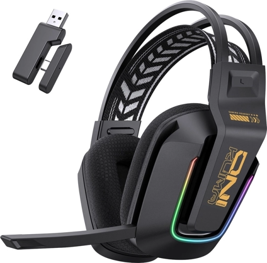 Auriculares gaming inalámbricos Onikuma GT828 con RGB y 2,4 GHz/Bluetooth