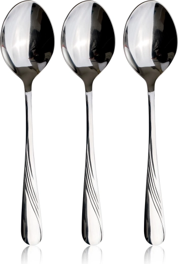 Cucharas de mesa de acero inoxidable CELESTRA, set de 3 uds.