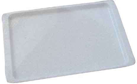 Bandeja de servir de plástico con diseño marmoleado 28 × 18 cm