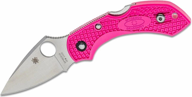 Spyderco Dragonfly 2 Pink navaja de bolsillo 5,8 cm, satinado, rosa, FRN