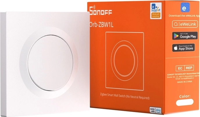 Interruptor de pared inteligente ZigBee SONOFF ZBMINIL2-E sin conductor neutro