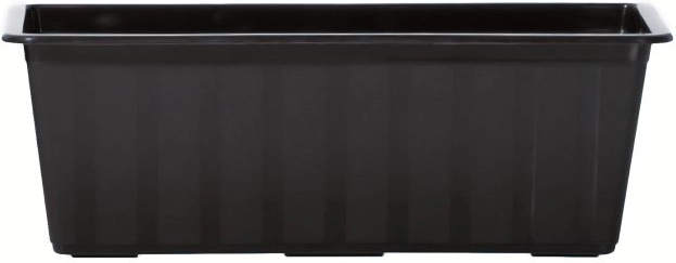 Jardinera de plástico 40 cm antracita