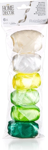 Cinta Rainbow 10 m, mezcla de colores, set de 6 uds.