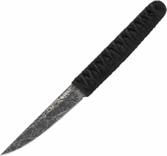 CRKT Obake Black – cuchillo EDC para uso diario con mango de piel de raya y funda Zytel