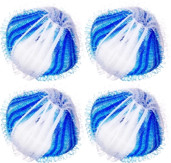 Bolas de lavado anti-pelusas y pelos 5 cm, 4 uds