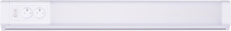 Solight luminaria LED de esquina para cocina con 2 tomas y interruptor 10 W 4100 K 51 cm