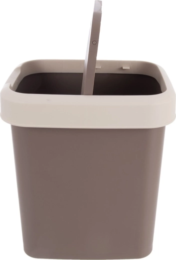 Tapa abatible para un desecho cómodo y limpio