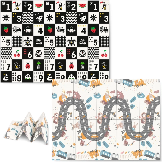 Alfombra infantil plegable de espuma 200 × 150 × 1 cm NUKIDO