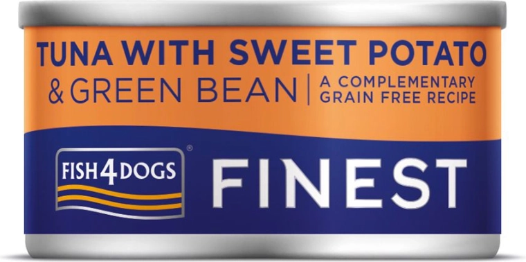 Conserva para perros con atún, batatas y judías verdes 85 g FISH4DOGS Finest