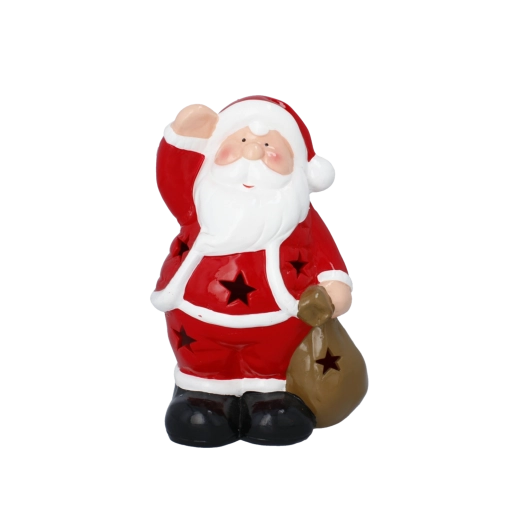 Figura decorativa navideña de Papá Noel con saco de regalos