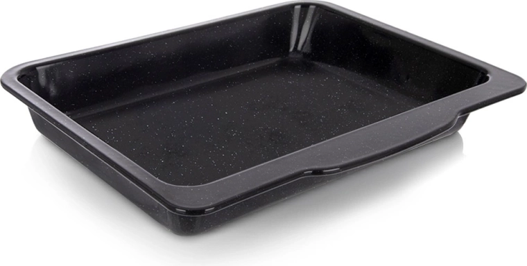 Bandeja honda rectangular esmaltada para hornear 40 × 35,5 × 5 cm