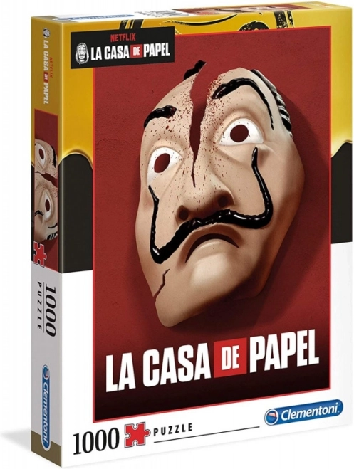Puzzle CLEMENTONI Netflix La casa de papel – Máscara 1000 piezas
