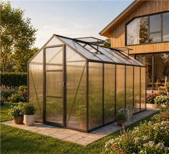 Ventanas de ventilación, puertas de doble hoja y drenaje de agua para la máxima comodidad