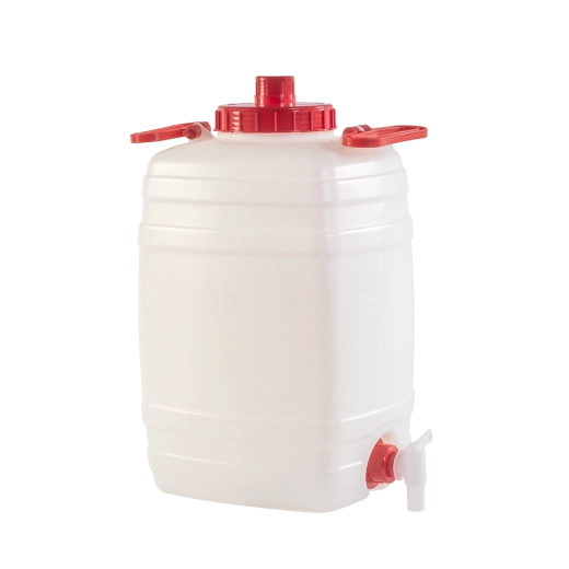 Bidón de plástico 50 l con tapa de rosca, asa y ventilación