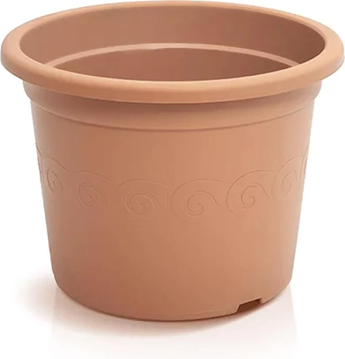 Maceta de plástico terracota 15 × 11,2 cm con drenaje