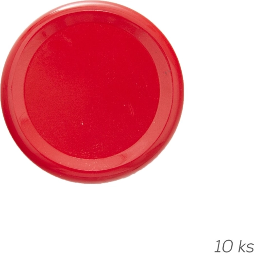 Tapa metálica TO 53 roja 10 uds