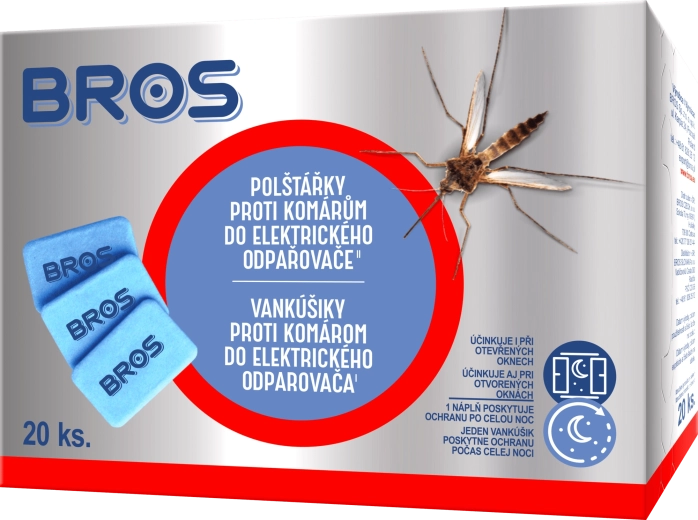 Bros almohadillas de recambio para vaporizador eléctrico contra mosquitos, moscas e insectos 20 uds