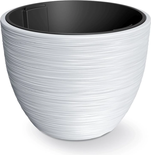 Macetero con inserto Furu 56,9 cm blanco