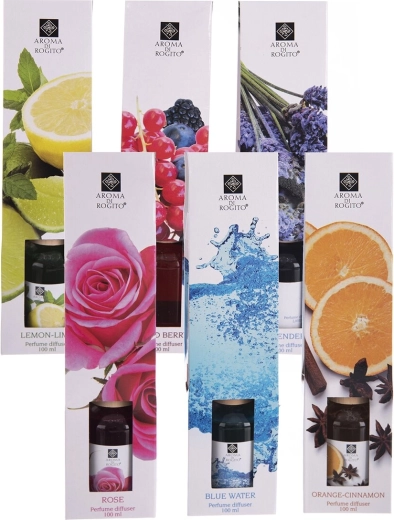 Difusor de aroma de vidrio 100 ml (mix de 6 variantes)