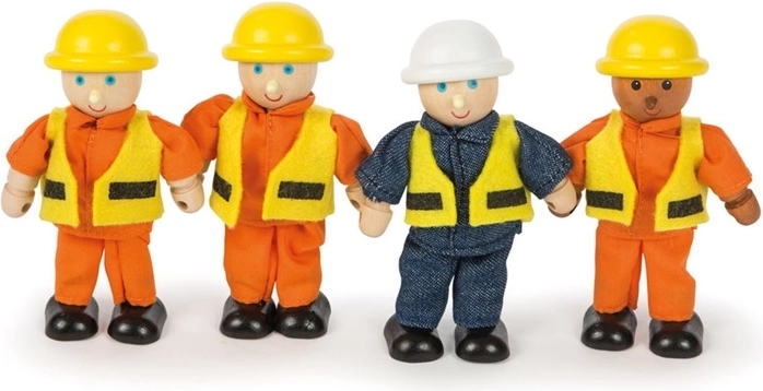 Tidlo figuras de madera constructores (4 uds.)