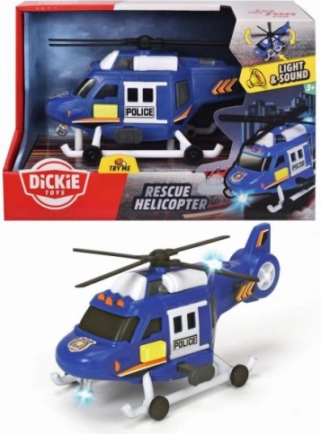 Helicóptero policial con luces y sonidos 18 cm