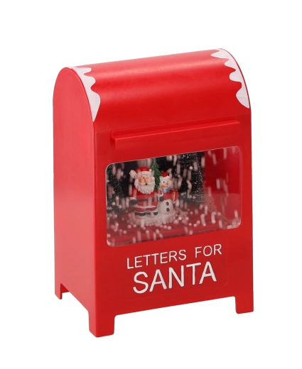 Decoración y buzón para las «cartas a Papá Noel»