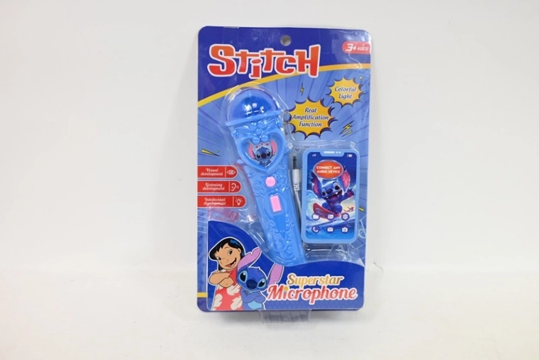 Micrófono Stitch con efectos de luz y sonido