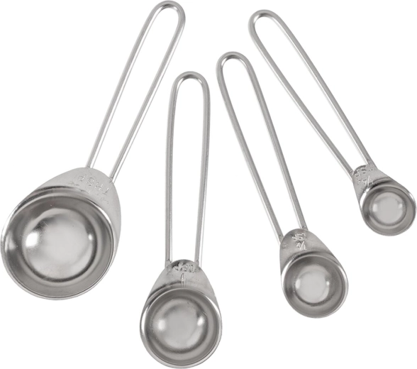 Juego de cucharillas medidoras de acero inoxidable mix cucharilla (4 uds.)