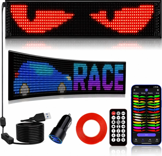 Pantalla LED programable para textos y gráficos