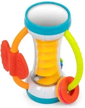 Espiral sonajero con bolitas de colores