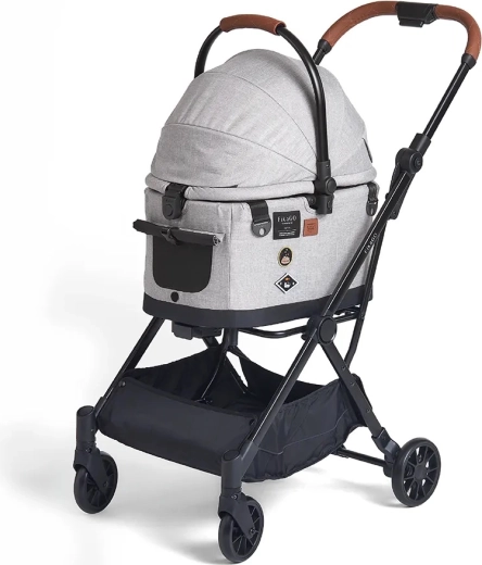 Cochecito para perros y gatos FikaGO Flytta Plus Grey Husky