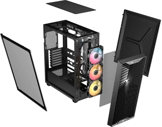 Construcción modular y 3× RS120 ARGB incluidos