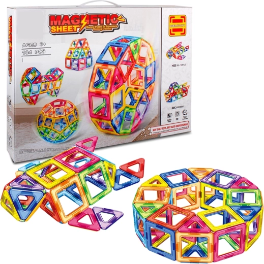 Juego de construcción magnético de 104 piezas SPARKYS