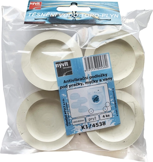Almohadillas antivibración para lavadora, lavavajillas y bañera (4 uds)