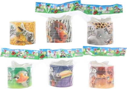 Muelle con animalitos de safari, juguete de plástico para niños