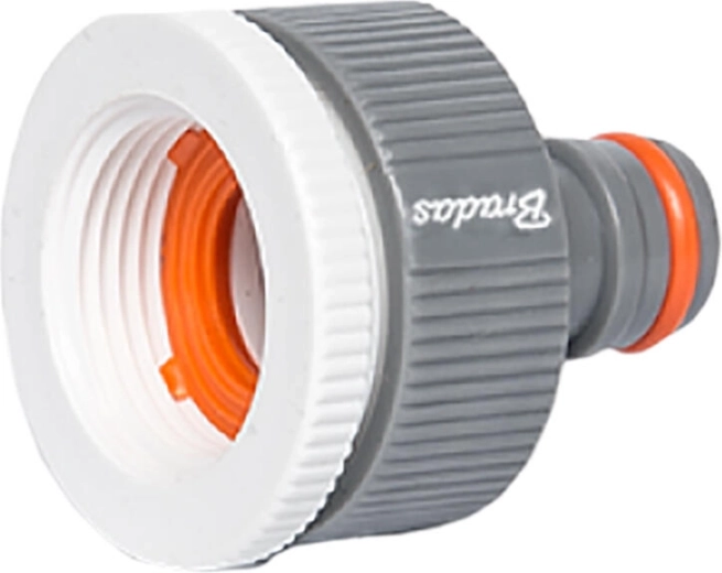 Adaptador de plástico para grifo con rosca interna 3/4" y reducción a 1" WHITE LINE