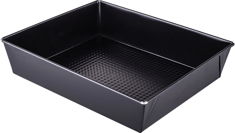 Bandeja de horno texturizada 28 × 23,5 × 6 cm negra