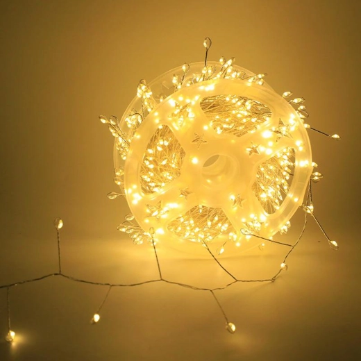 Cadena luminosa navideña de alambre con 200 LED, 6 m