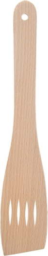 Espátula de cocina de madera con orificios 30 cm