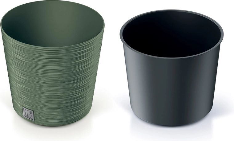 Maceta Furu Round 25 cm verde terroso