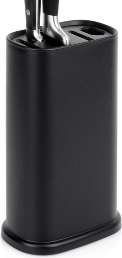 bloque negro para cuchillos con compartimentos