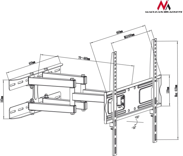 Compatibilidad VESA de hasta 400 × 400 mm