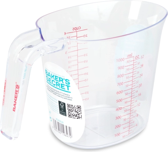 Jarra medidora Baker's Secret 1000 ml transparente