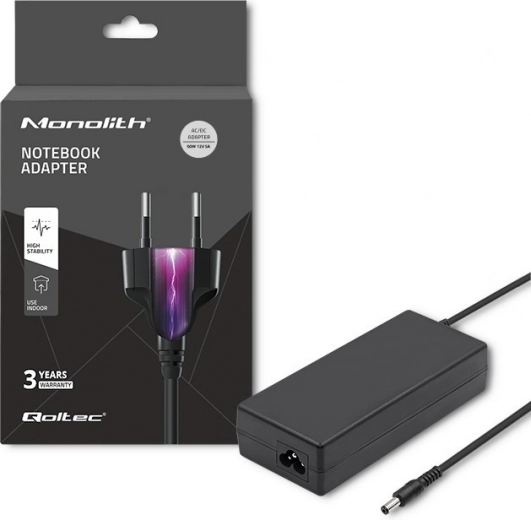 Adaptador de alimentación Qoltec 60W
